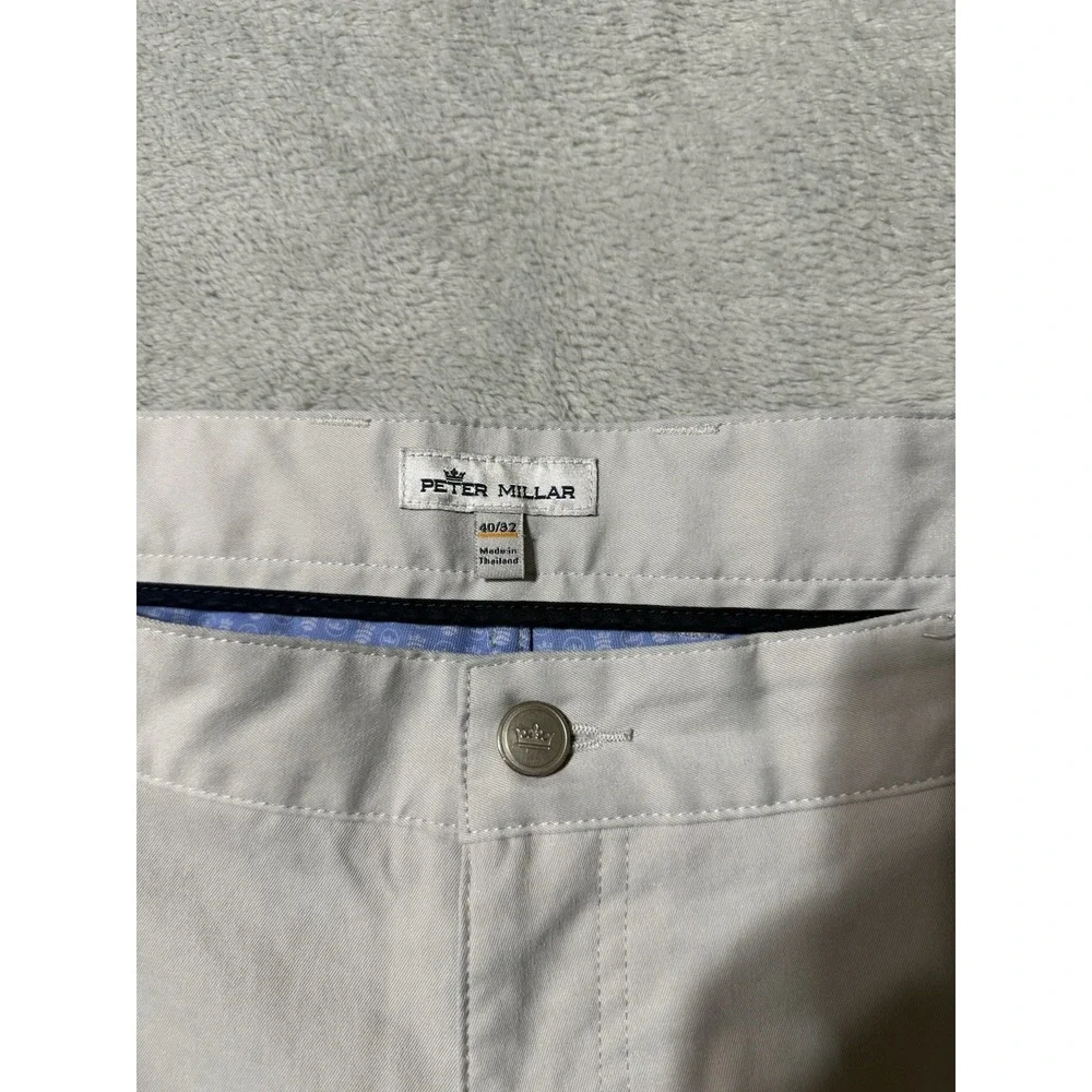 Peter Millar EB66 Performance Five Pocket Pants Mens 39x28 British Grey